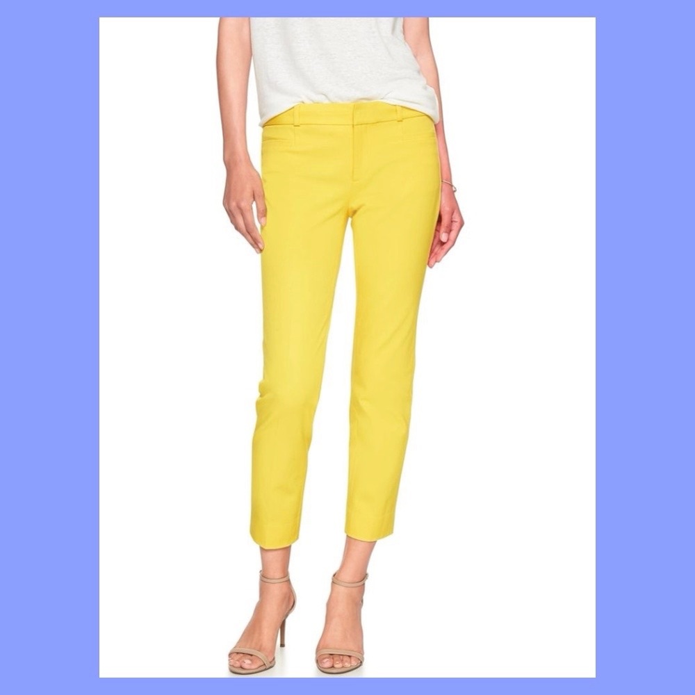 Banana Republic Sloan pant in yellow